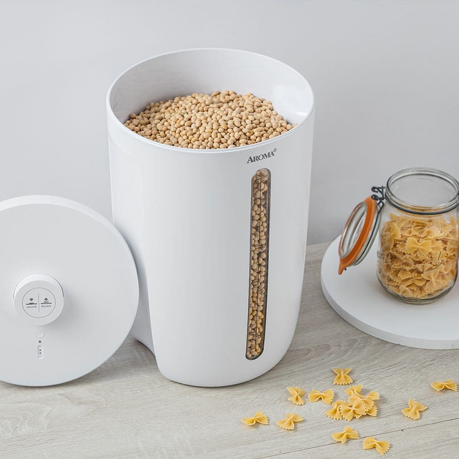 Pet Vacuum Food Storage Bucket For Dry Food Storage, Moisture