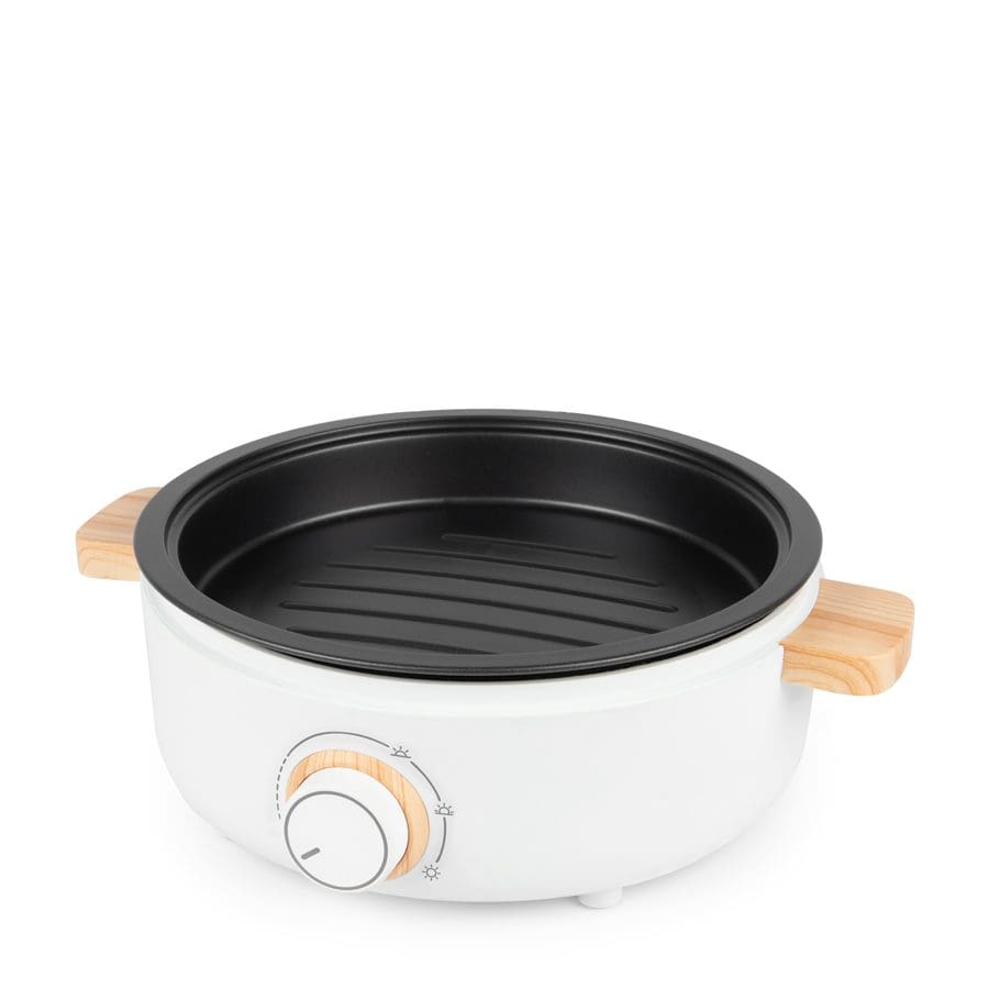 Aroma 2.5Liter NonStick Whatever Pot with Grill Plate 