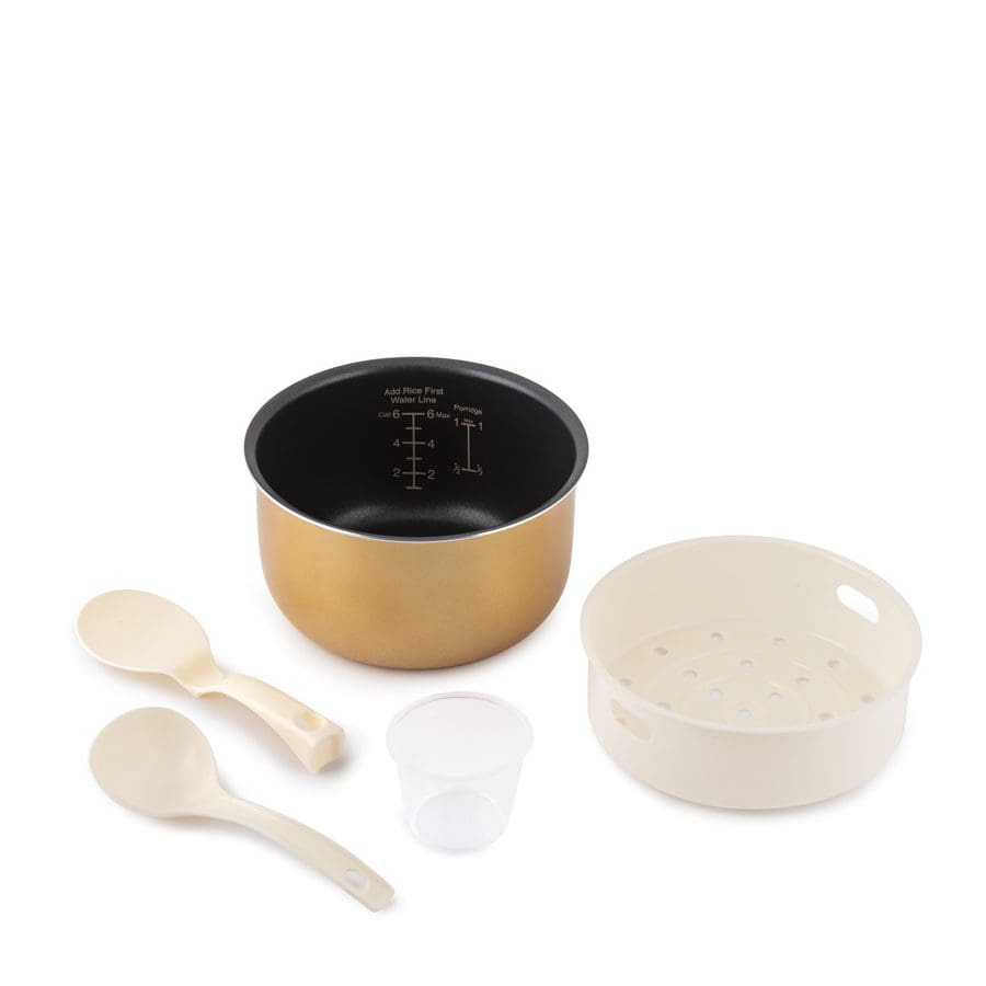 Aroma Professional - Arrocera para 6 tazas de arroz crudo, Vaporera, color  plateado (ARC-6106).