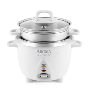  Aroma Housewares 4-Cups (Cooked) / 1Qt. Rice & Grain Cooker  (ARC-302NG), White : Everything Else