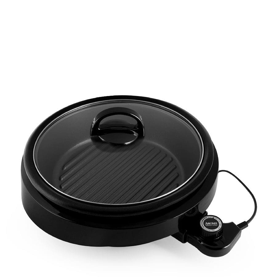 A-4 Fast Heat Round Griddle Electrical Wok Pan Electric Skillet