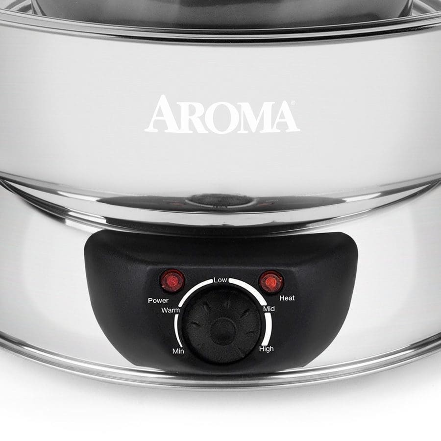 Aroma Housewares Aroma Stainless Steel Hot Pot, Silver (ASP-600)