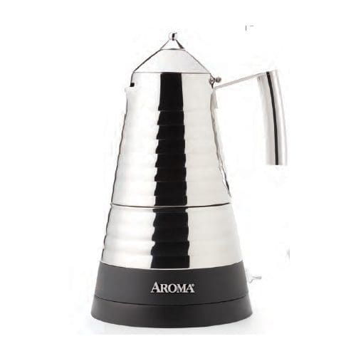 AROMA ACU-140S Stainless Steel/Black Stainless Steel 40-Cup Coffee Urn 
