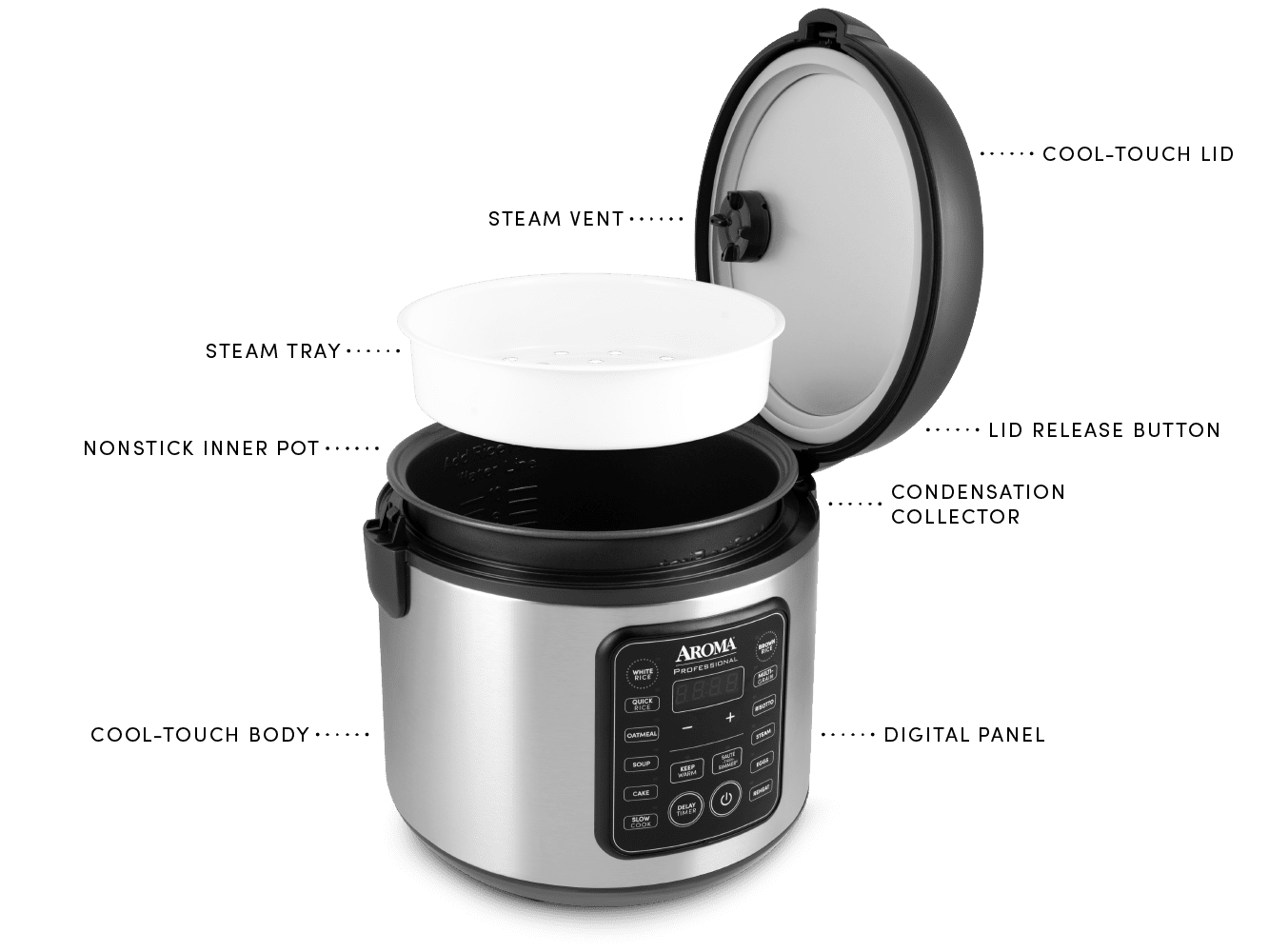 Aroma Rice Cooker Inner Pot Replacement Inner Cooking Pot Rice Pot Replacement Rice Cooker Inner Pot Replacement Accessories Rice Cooker (3L)