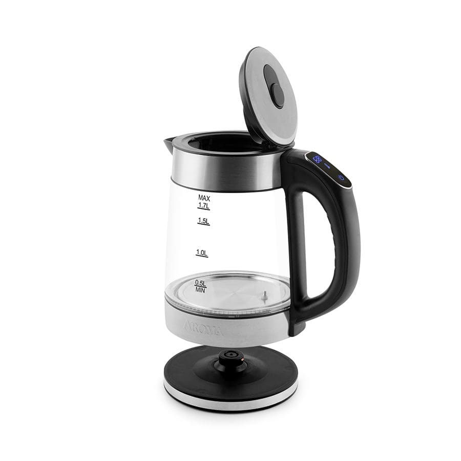   Basics Stainless Steel Fast, Portable Electric Hot Water  Kettle for Tea and Coffee, 1.7-Liter, Black and Sliver: Home & Kitchen