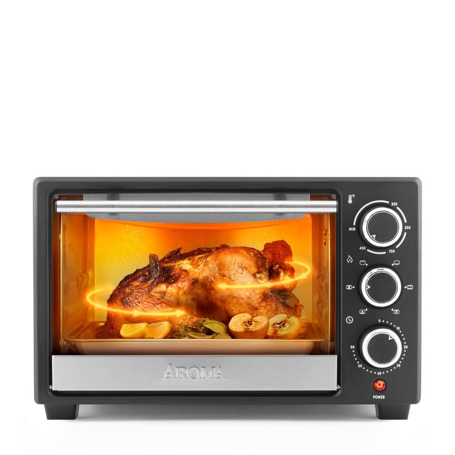 17.5L Countertop Convection Oven Air Fryer Toaster Oven Roast Broiler