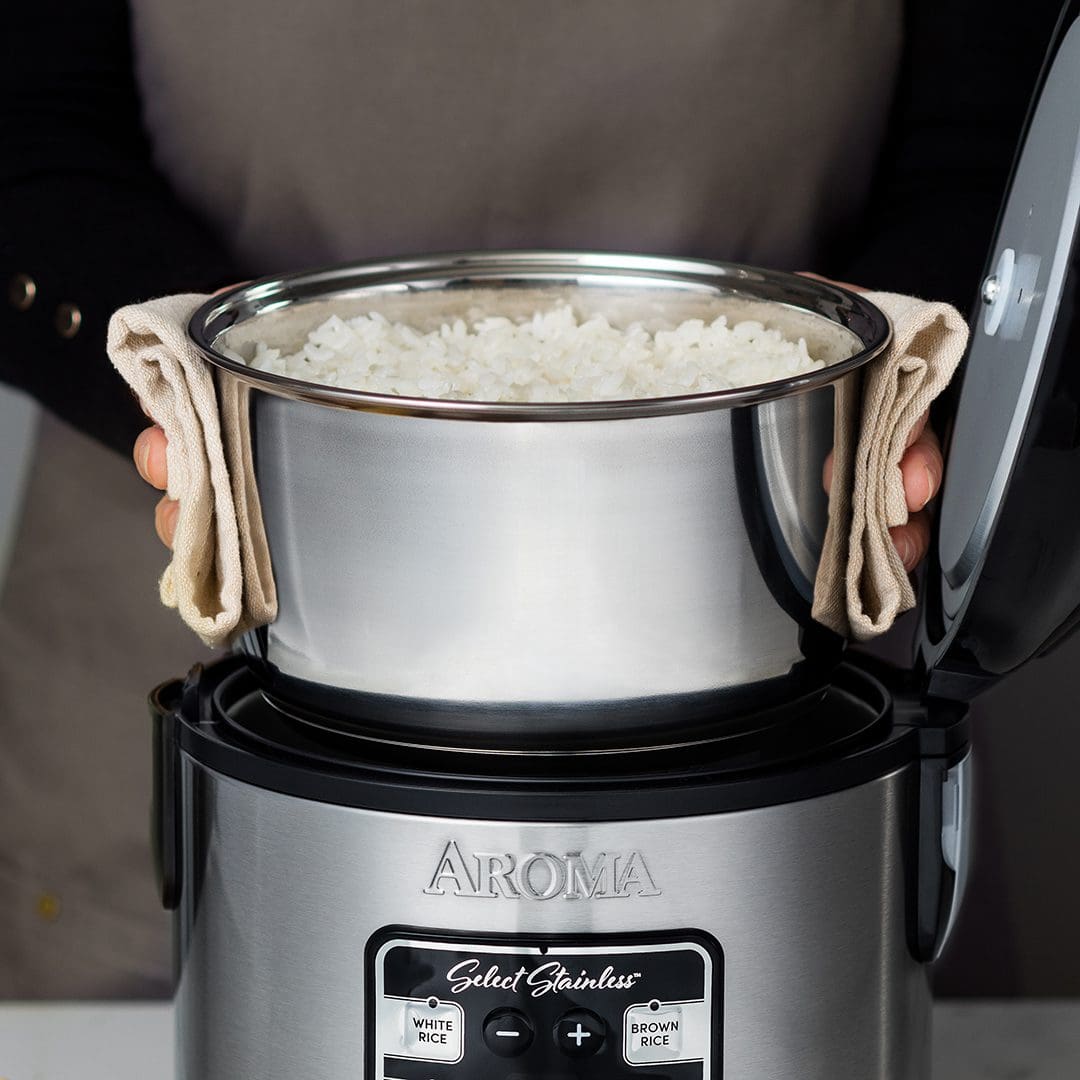 Aroma 8-Cup Stainless Steel Digital Rice Cooker & Multi-Cooker