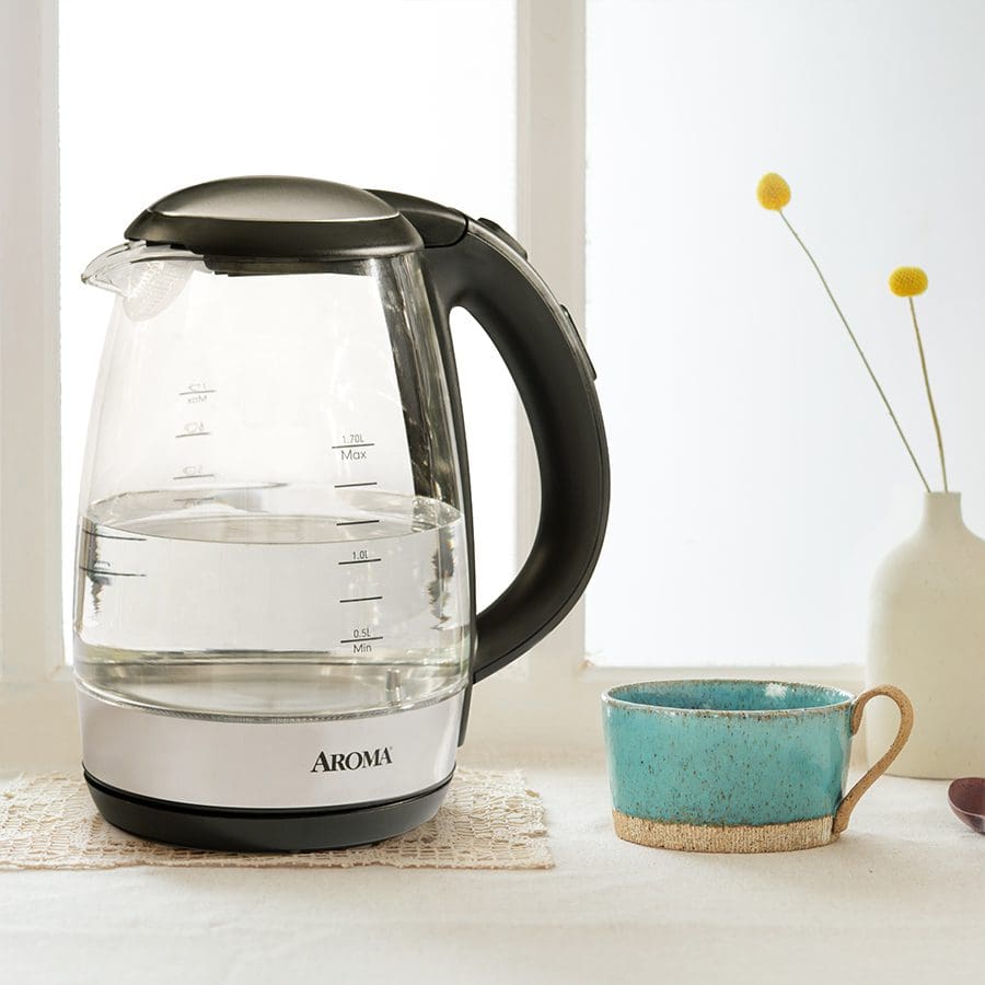 German Glass Kettle 7 Cup
