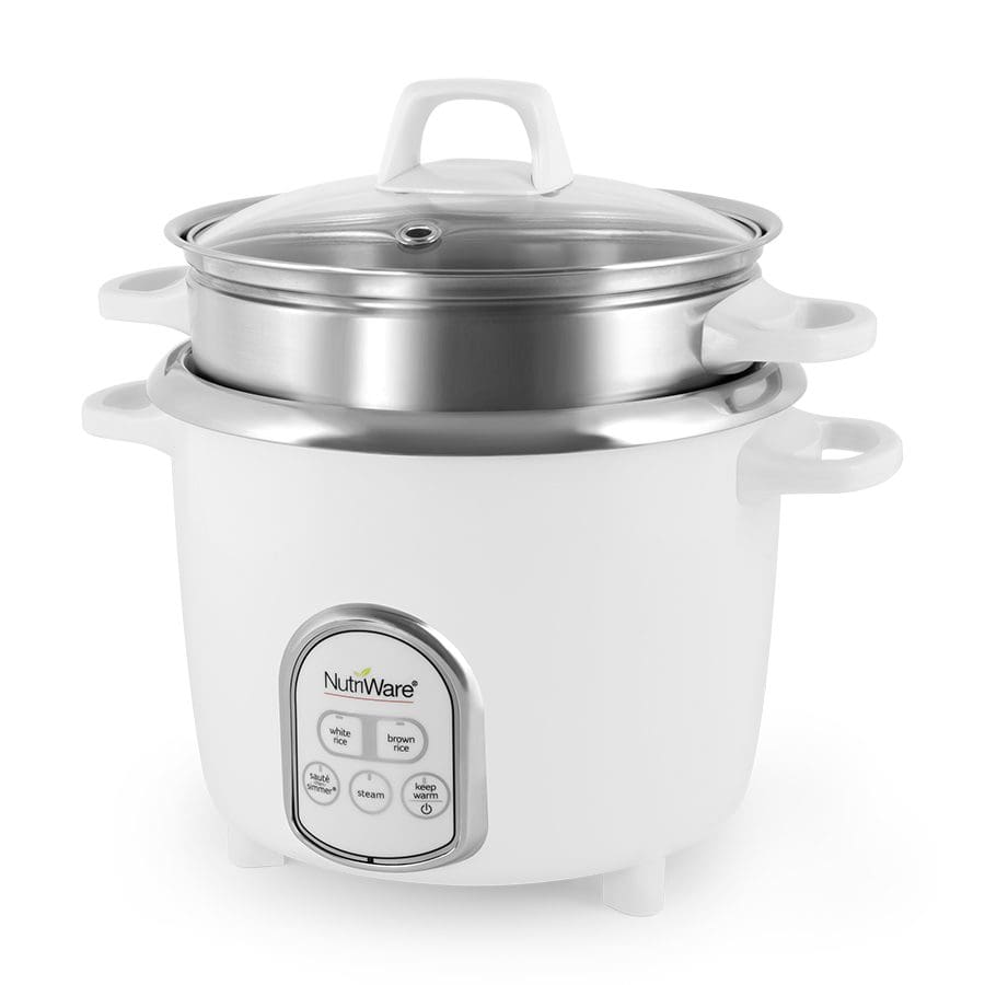 Aroma Housewares 14-Cup (Cooked) / 3Qt. Select Stainless Pot-Style Rice  Cooker, & Food Steamer, One-Touch Operation, Automatic Keep Warm Mode,  White